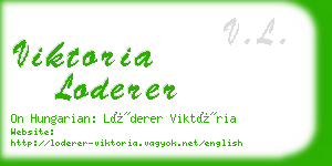 viktoria loderer business card